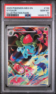 Ivysaur #134/132 Pokemon ME01 Mega Evolution Illustration rare PSA 10