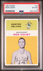 Bob Cousy 1961 Fleer #10 PSA 6