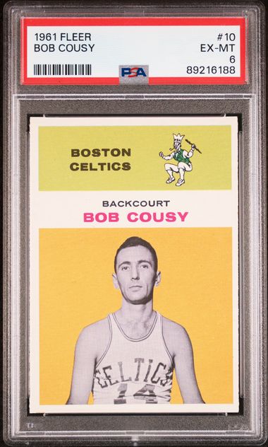 Bob Cousy 1961 Fleer #10 PSA 6