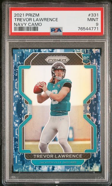 Trevor Lawrence 2021 Panini Prizm Navy Camo Rookie 