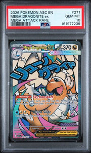 Mega Dragonite ex Pokémon Ascended Heroes Mega Attack Rare #271/217 PSA 10