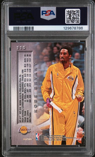 Kobe Bryant 1999 Metal #115 PSA 7
