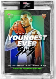 Victor Wembanyama 2023-24 Topps Now 5 x 5 #VW-2 RC Rookie Spurs Holo Foil