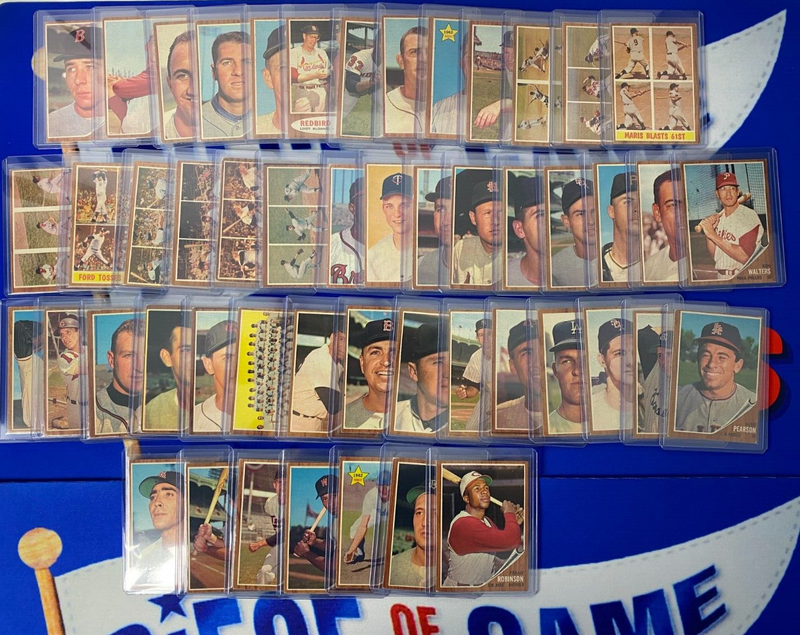 1962 Topps Baseball Complete Set (Mantle, Mays, Aaron, etc.)