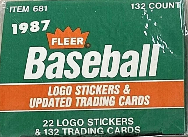 1987 Fleer Updated Baseball vending box