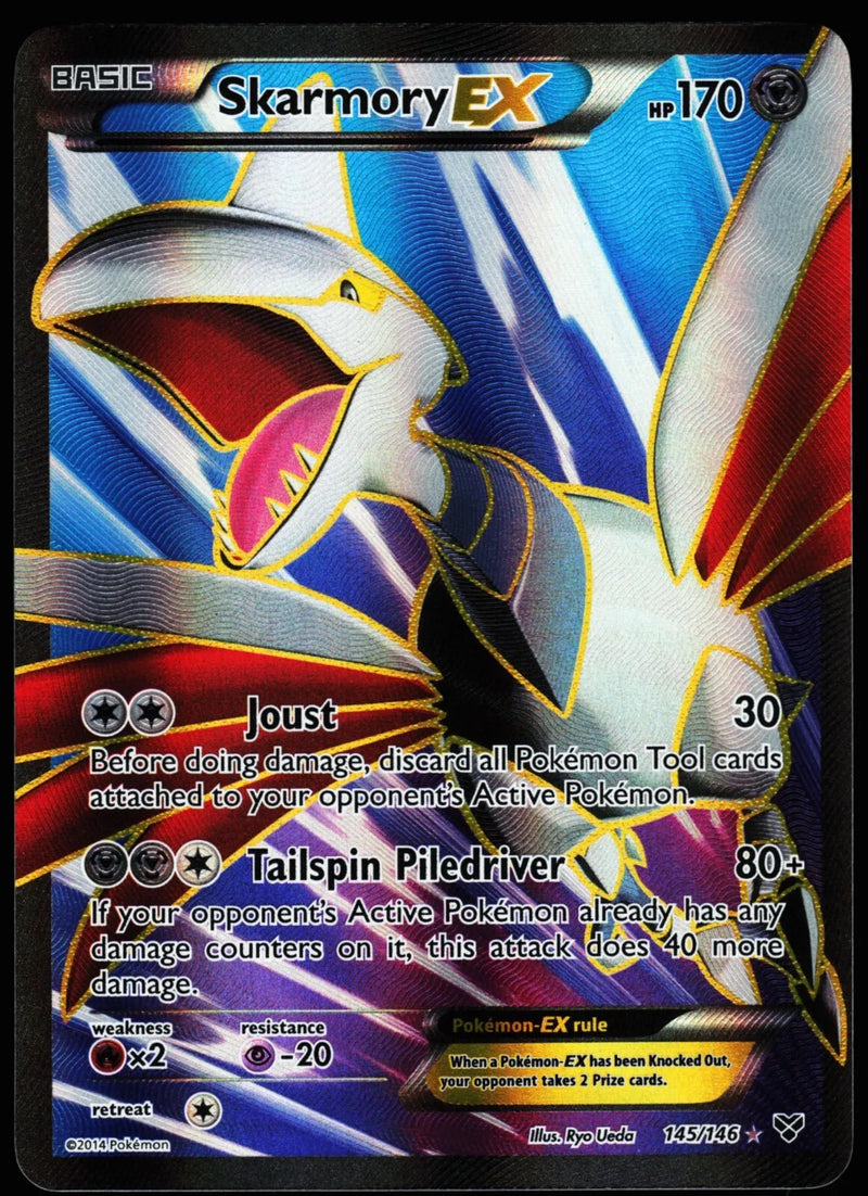 Skarmory ex Ultra Rare Full Art Holo Card - 145/146