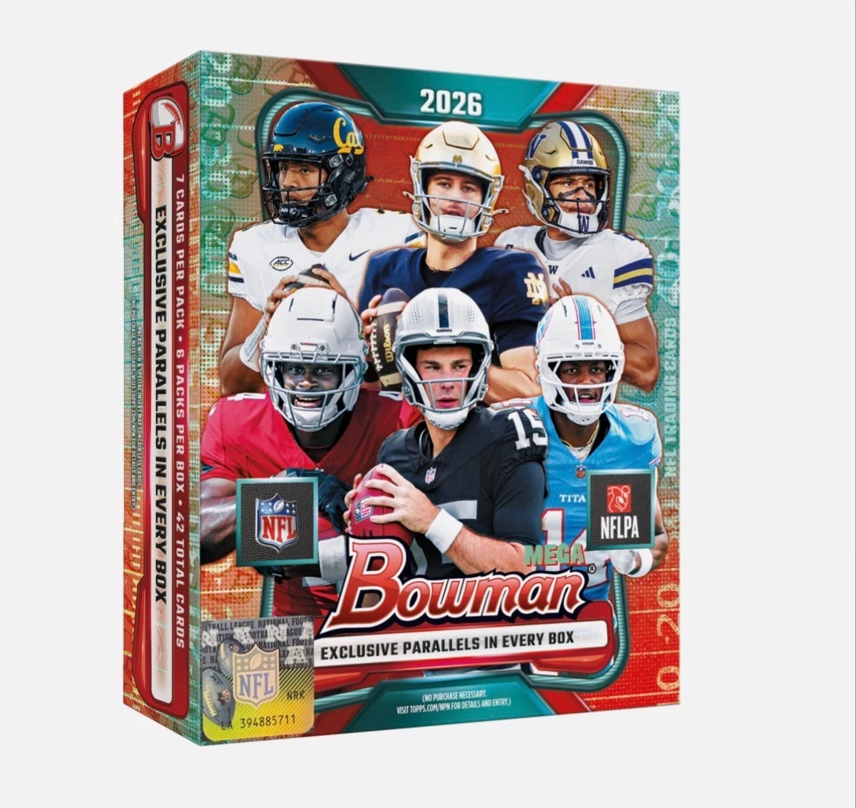 2026 Bowman Football Mega 20-Box Case