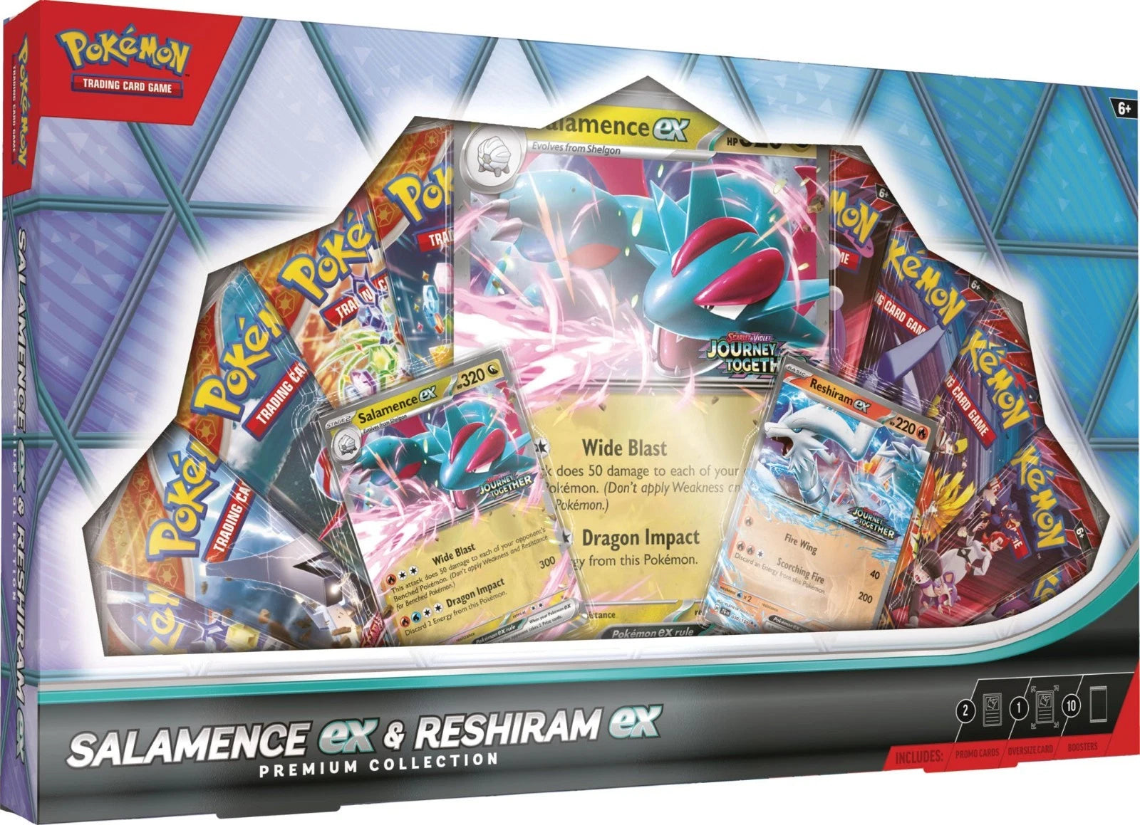 Pokemon Salamence ex Reshiram ex Premium Collection Box