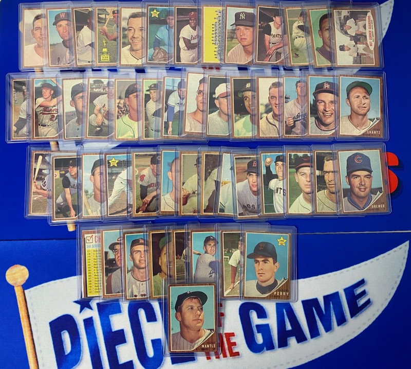 1962 Topps Baseball Complete Set (Mantle, Mays, Aaron, etc.)