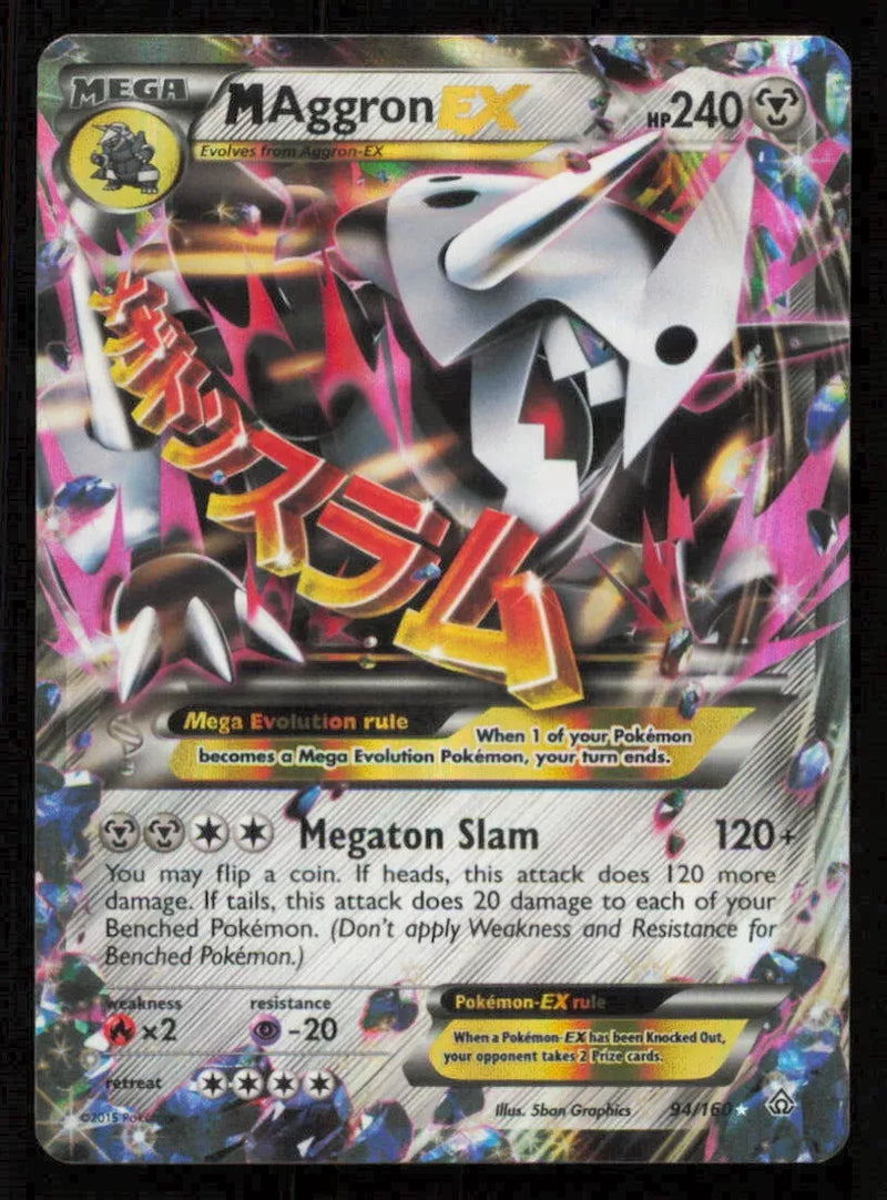 Mega Aggron EX Pokemon XY Primal Clash Holo Rare 