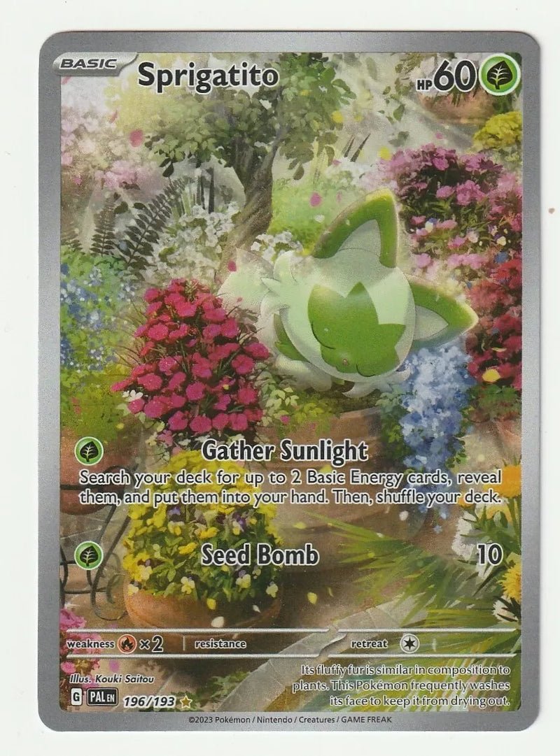 Sprigatito Pokémon Paldea Evolved Illustration Rare 