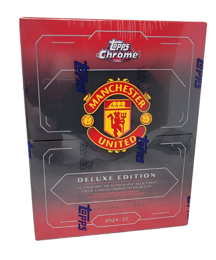 2024-25 Topps Chrome Manchester United Soccer Deluxe Edition Hobby Case