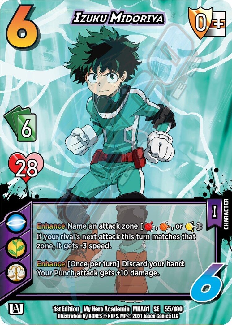 My Hero Academia Universus Izuku Midoriya Starter Deck Promo Pack
