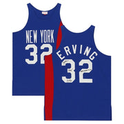 Julius Erving New York Nets Autographed Blue Mitchell/Ness Hardwood Classic