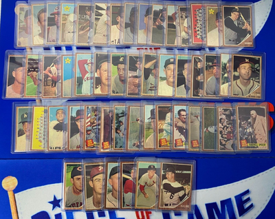 1962 Topps Baseball Complete Set (Mantle, Mays, Aaron, etc.)