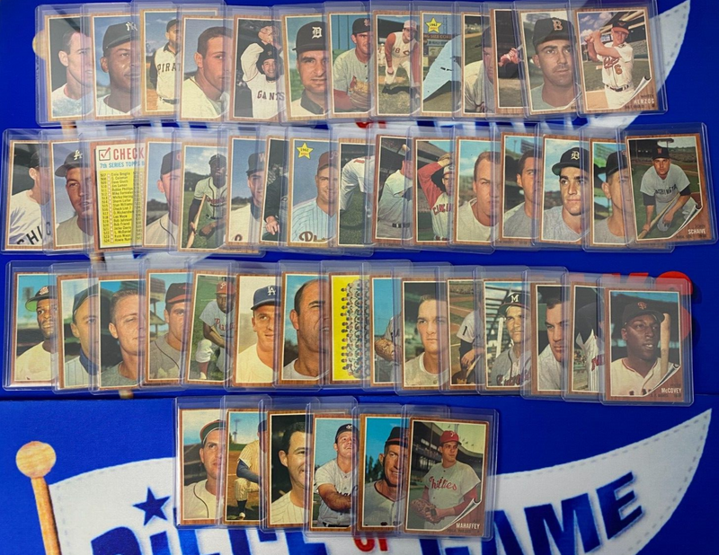 1962 Topps Baseball Complete Set (Mantle, Mays, Aaron, etc.)