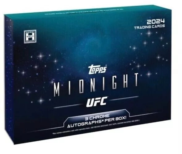 2024 Topps UFC Midnight Hobby 12 Box Case