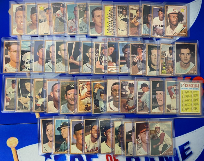 1962 Topps Baseball Complete Set (Mantle, Mays, Aaron, etc.)