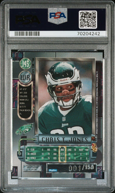 Chris T. Jones 1997 Metal Universe Precious Metal Gems PMG Green #'d 001/150