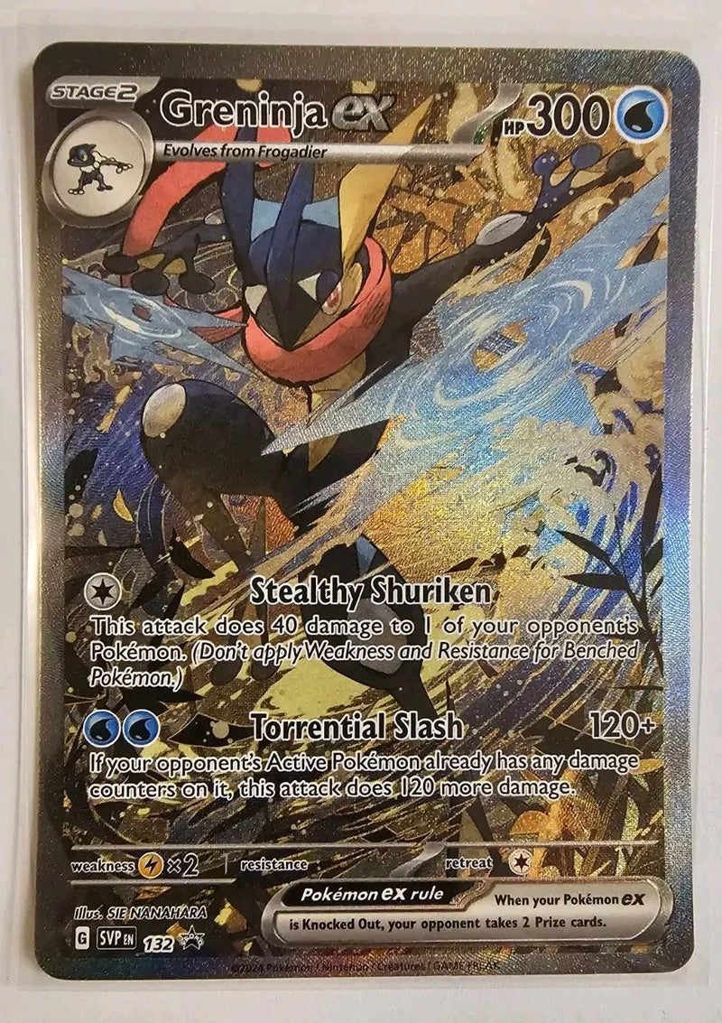 Greninja ex SIR SVP 132 Shrouded Fable Black Star Promo