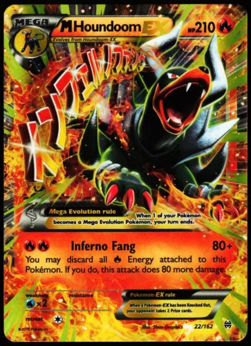 Houndoom EX 2015 Pokemon rare holo 22/162