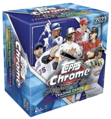 2023 Topps Chrome Sapphire Hobby 10 Box Case
