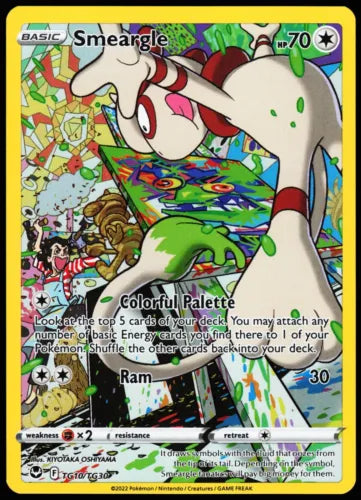 Smeargle 2022 Pokemon rare holo TG10/TG30