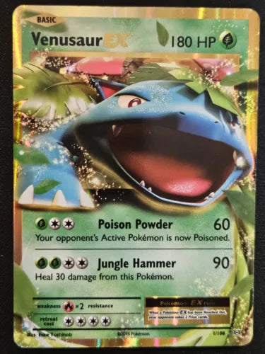 Venusaur EX 2016 Pokemon rare holo 1/108