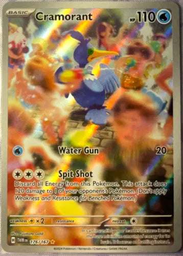 Cramorant 2024 Pokemon rare holo 176/167