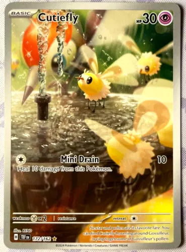 Cutiefly 2024 Pokemon rare holo 172/162