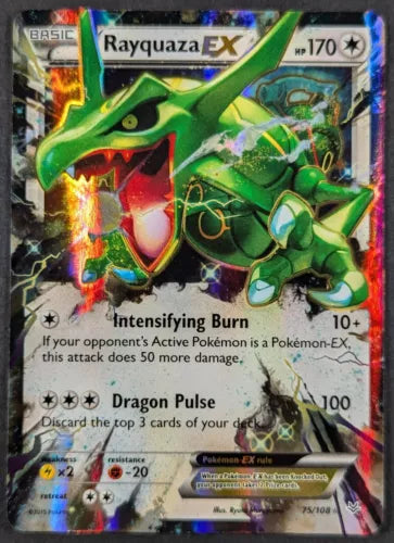 Rayquaza EX 2015 Pokemon rare holo 75/108