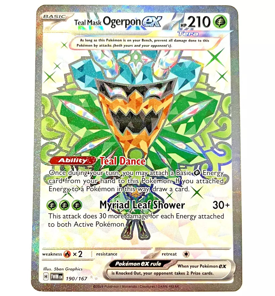 Teal Mask Ogerpon ex - Full Art 190/167