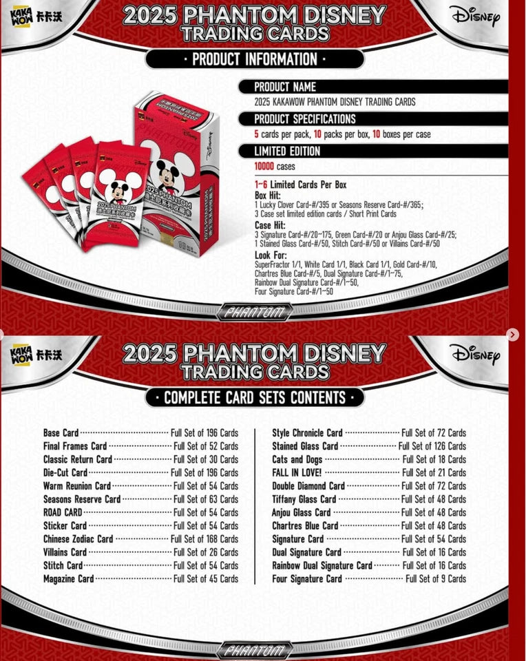 2025 Kakawow Phantom Disney 10 Box Case