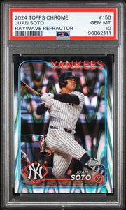 Juan Soto 2024 Topps Chrome Raywave Refractor PSA 10