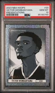 Victor Wembanyama 2023 Panini NBA Hoops Presentations PSA 10