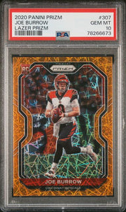 Joe Burrow 2020 Prizm Lazer Prizm PSA 10 RC