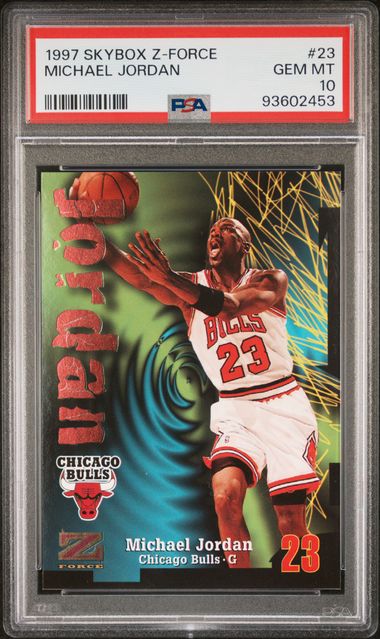 Michael Jordan 1997 SkyBx Z-Force PSA 10