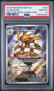 Alakazam 2025 Pokémon Mega Evolutions Promo #009 PSA 10