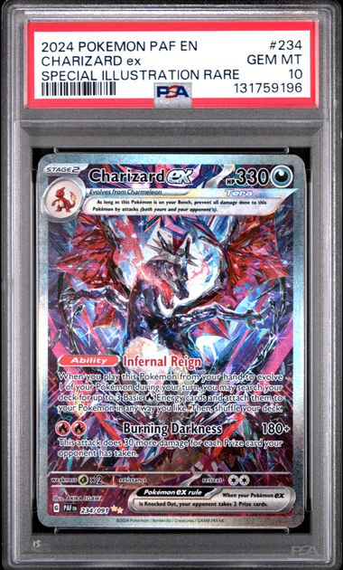 Charizard Pokémon 2024 Paldean Fates #234/091 PSA 10