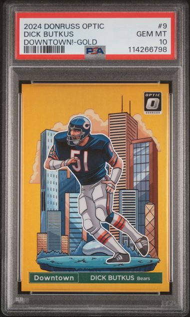 Dick Butkus 2024 Panini Donruss Optic Gold Downtown 