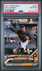Paul Skenes 2024 Topps NOW #OS2 rookie card PSA 10