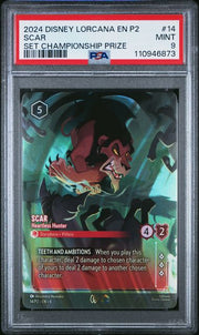 Scar 2024 Disney Lorcana Set Championship Prize PSA 9