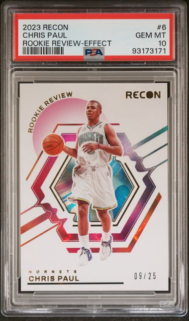 Chris Paul 2023 Panini Recon Rookie Review - Effect #'d 09/25 PSA 10