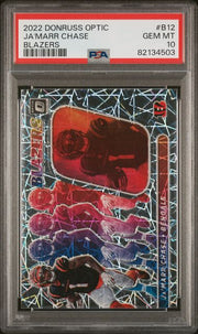 Ja'Marr Chase 2022 Panini Donruss Optic Blazers PSA 10