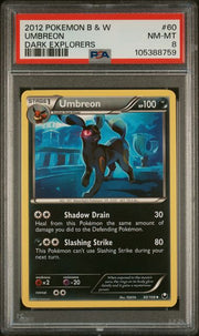 Umbreon Pokémon Black & White Dark Explorers #60/108 PSA 8