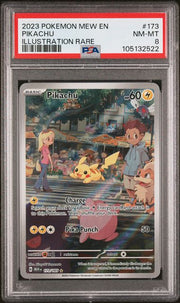 Pikachu Pokémon 151 Illustration Rare #173/165 PSA 8