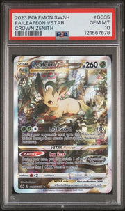 Leafeon Vstar Pokémon Crown Zenith Ultra Rare #GG35/GG70 PSA 10