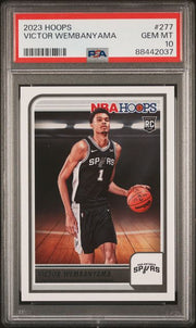 Victor Wembanyama 2023-24 Panini NBA Hoops RC PSA 10
