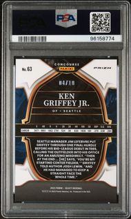 Ken Griffey Jr. 2023 Panini Select Pink Prizm 