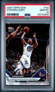 Stephen Curry 2025 Topps NOW #142 PSA 10